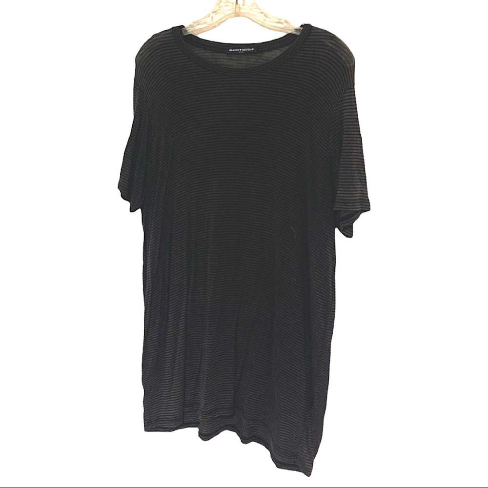 Brandy Melville gray with black stripes cover up one size